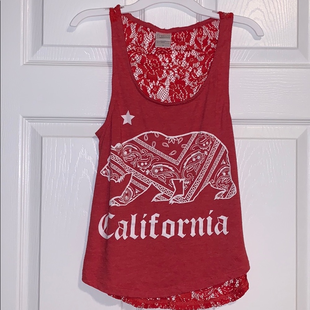 California bear tank top